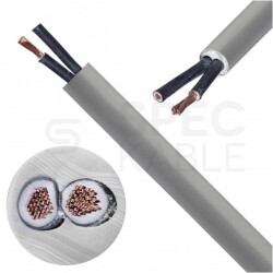 Kabel sterowniczy BiT 500 H 2x0,75mm2 szary 300/500V numerowany bezhalogenowy LSOH B2ca linka Bitner