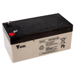 Yuasa Yuvolt Yucel Y2.8-12 Valve Regulated Lead Acid SLA Battery 12V 2.8Ah