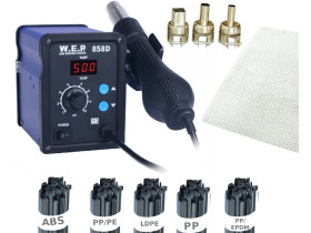 Spawarka plastiku WEP 858D Zestaw plastików Siatka