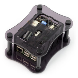 Obudowa Raspberry Pi 3B+/3B/2B i do Allo Katana DAC - czarna