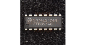 74LS174 (SN74LS174N) hex D-type flip flop - Motorola