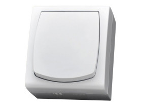 MADERA Wyłącznik pojedynczy natynkowy biały ŁNH-1N/00 OSPEL