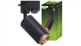 Reflektor Szynowy Gu10 Czarny Eligis Lampa Do Szynoprzewodów Jednofazowych...