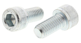 Śruba imbusowa M10 długość 20mm Nakrętka, gniazdo sześciokątne Stalowe RS PRO