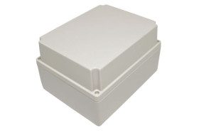 Obudowa ogólnego użytku ABS szerokość zew. 146 mm długość zew. 186 mm wys. zew. 110 mm Hammond IP65 Jasnoszary