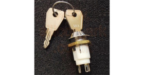 Keylock Switch SPDT 2-POS (SRL-5-D-S-2) - Lorlin