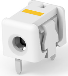 Connector, 1 pole, pitch 0.16 mm, straight, natural, 2106489-1