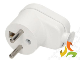 Wtyczka kątowa rozbieralna 2P+Z 16A 250V biały WT-16/BIAŁY ORNO