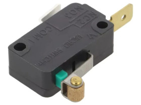 V7-1S38E9-201-1 Mikroprzełącznik SNAP ACTION z dźwignią (z rolką)