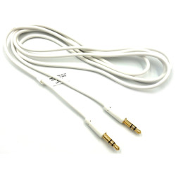 Kabel Jack 3,5 Wtyk-Wtyk 0,5m Stereo, Biały JKJ20 Vitalco wtyk slim