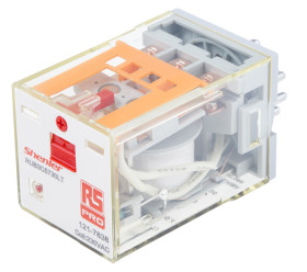 Przekaźnik mocy 240V ac 3PDT RS PRO 300W, Wciskane Wciskane