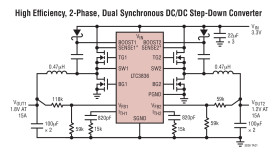 Dual 2-Phase, No R Low V Synchronous Controller