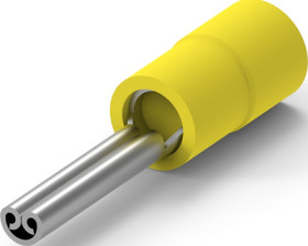 Insulated pin cable lug, 3.0-6.0 mm², AWG 12 to 10, yellow, 160404-2