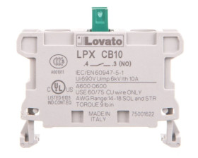 Zestyk 1Z do serii Platinum zaciski śrubowe, montaż na tylnej ścianie LPXCB10