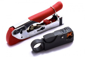 HT-K5501 zaciskacz złączy F kompresowanych HT-518G + ściągacz izolacji HT-332