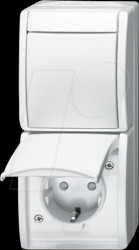 2601/6/20 EBW-54 Combination of an earthed contact outlet, with rocker switch wit