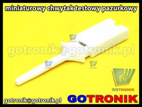 Chwytak pomiarowy pazurkowy biały