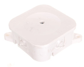 Puszka hermetyczna n/t 86x86x35 z zaciskiem 4x2,5mm2 IP42 biała 0213-00