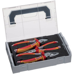 NWS 338-1 VDE Pliers Set 4-Piece Insulated Tested to DIN EN/IEC 60900