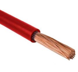 PrzewĂłd instalacyjny H05V-K (LgY) 1x0,5 czerwony = 1 metr