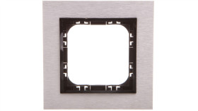 Impresja Ramka Pojedyncza Szczotkowane Aluminium R-1Yac/62/25