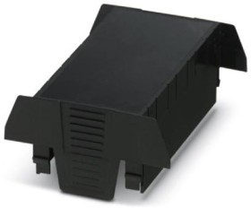 Upper part of housing, ABS/PC, (W x H x D) 90.1 x 74.65 x 36.95 mm, black, for enclosure, 1074882