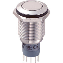 LAS2GQF-11/S/P 16mm IP67 Vandal Resistant Switch SPST, On-On