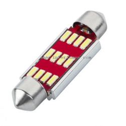 SV8,5 12-24V 10x41 biała 12x3014 LED VIP CANBUS