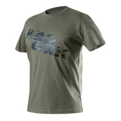 T-shirt roboczy oliwkowy CAMO, rozmiar M 81-612-M