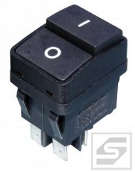 Przełącznik klawiszowy KR2-12-BK; 4-pin;16A/250VAC;ON-OFF;dwusekcyjny