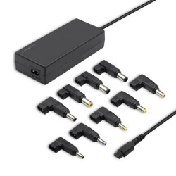 Qoltec Uniwersalny zasilacz do laptopa 90W Automatyczny MultiPlug 9 wtyczek +kabel zasilający