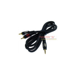 Kabel Jack 3,5 - 2xRCA 1,5m Stereo, VITALCO
