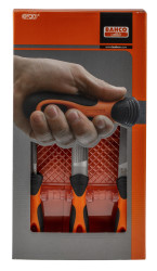 Pilnik Zestaw pilników ślusarskich dł: 250mm Bahco typ: Drugie cięcie