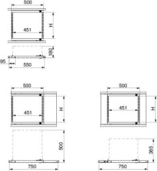 Spacial SF/SM część. 19 szafa, 355mm NSYRSWP6