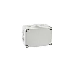 IP65 Puszka hermetyczna LIGHT 133x180x80 pokrywa pełna, z dławicami (6xM25, 4xM40)