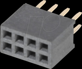 10120652 socket connector 1,27mm 2x4 straight