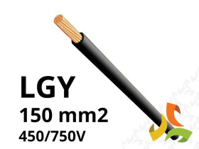 Przewód LGY 150 mm2 czarny (450/750V) jednożyłowy linka H07V-K (bębnowy) IG2012.03 BITNER