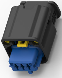 Socket, 3 pole, straight, 1 row, blue, 2141501-2