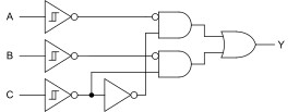Radiation-tolerant, three-channel configurable multiple-function gate