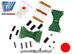 Elektroniczna klepsydra LED (czerwone) - efekt świetlny