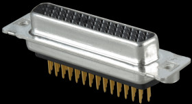 164A17229X D-SUB socket, high density, 44-pin, print, twisted