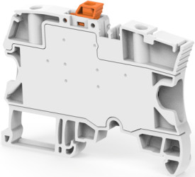 Screw terminal block, screw connection, 4.0 mm², 2 pole, 26 A, 6 kV, gray, 1SNK506310R0000