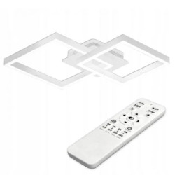 Lampa Sufitowa Żyrandol LED LVT 70W CCT GALAXIS HERKULES Biały + Pilot Sterujący