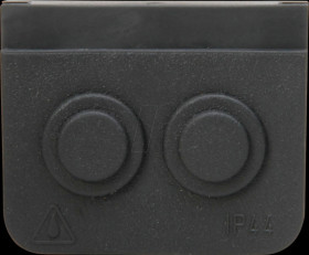 321615004 BLUE ELECTRIC cable entry 2-fold, anthracite