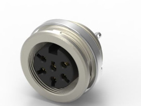 Złącze DIN 6 -pinowe Żeński Montaż na panelu 250 V