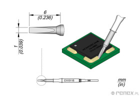 Grot C115115 do usuwania powłoki konformalnej 1 (nie do lutowania) do NT115