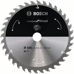 Bosch 2608837686 Circular Saw Blade 165x20mm 36 Teeth Wood Cutting