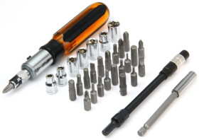 Zestaw końcówek bit/imbus z grzechotką 33szt 8PK-204A