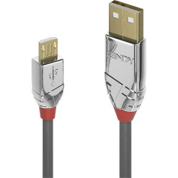 LINDY 36650 USB cable USB 2.0 USB-A plug, USB Micro-B plug 0.50 m Grey