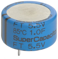 Superkondensator 0.1F 5.5V dc 11.5mm THT